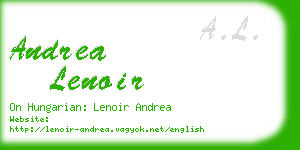 andrea lenoir business card
